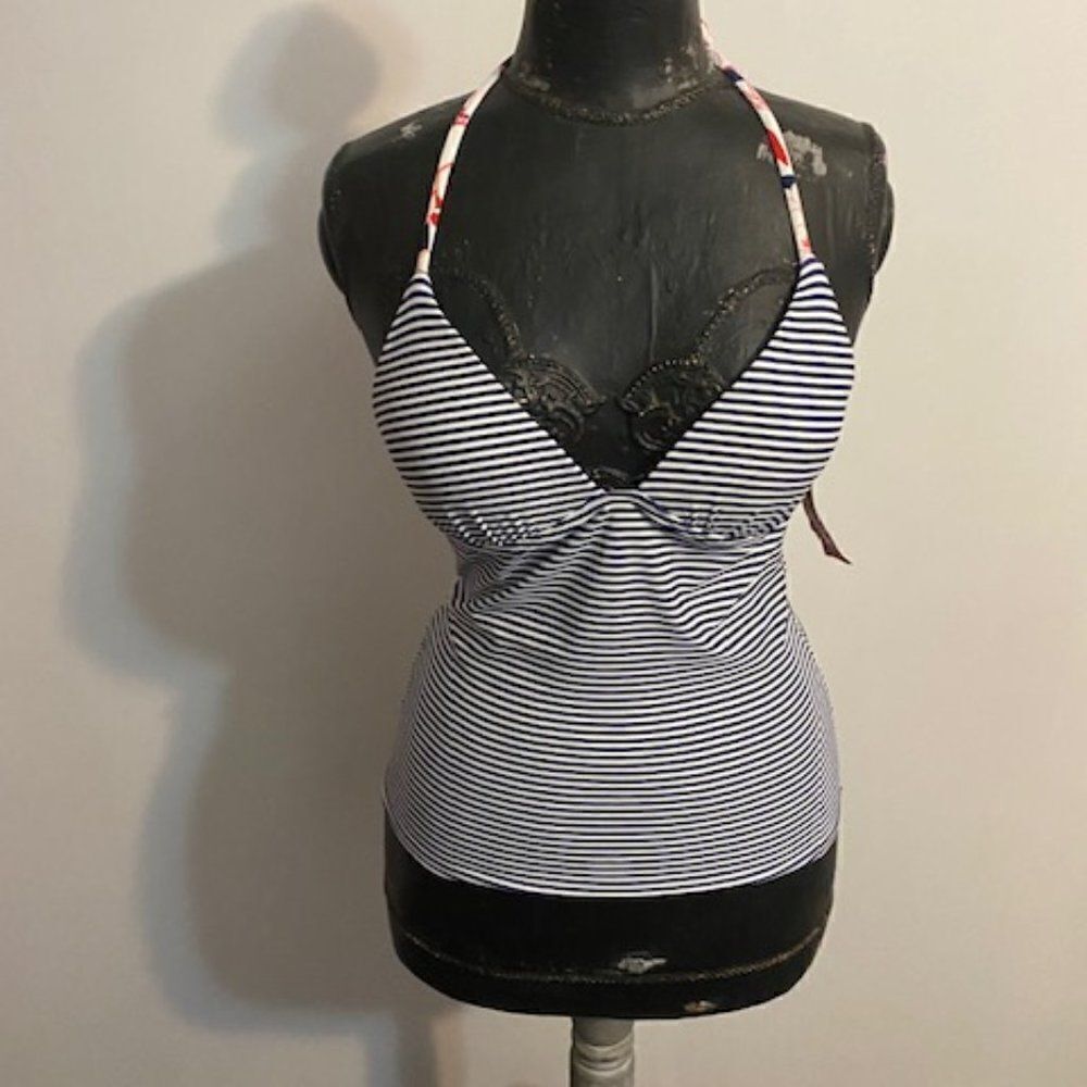 Arizona Jeans multi color swimsuit top, Medium